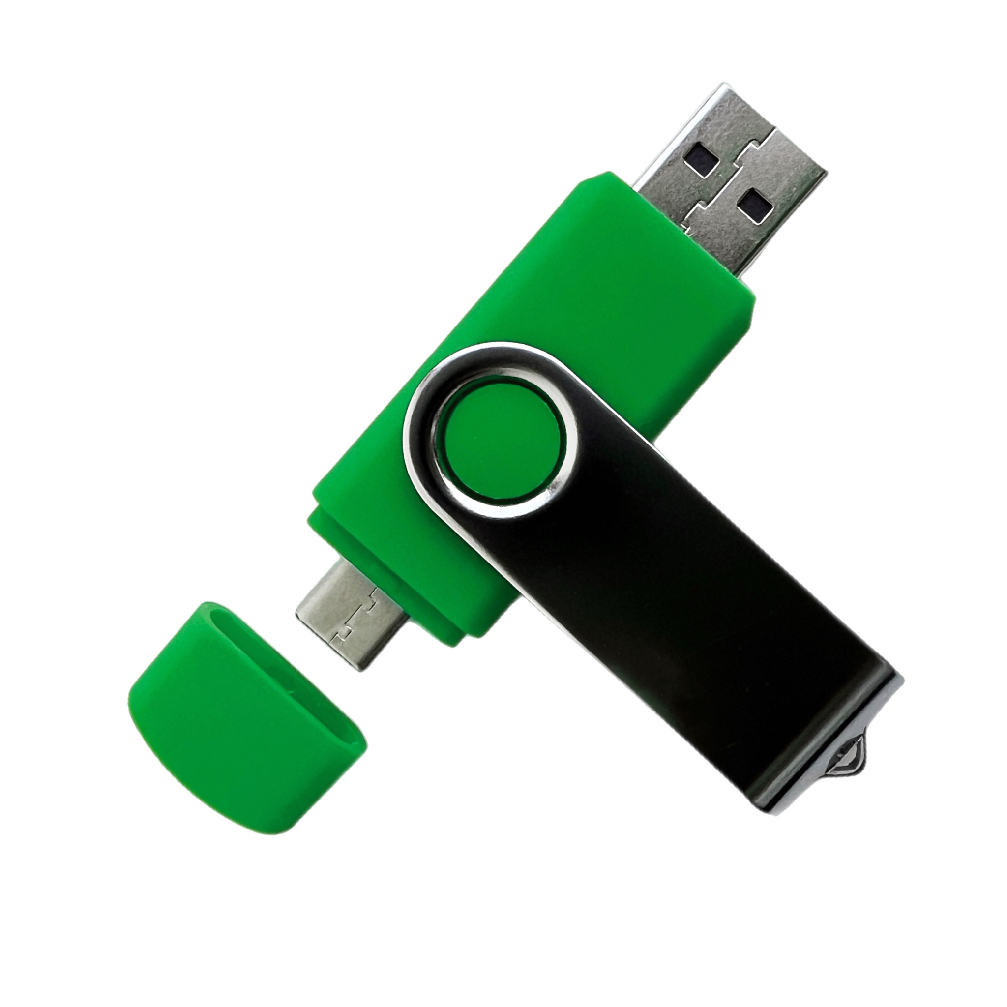 Флешка 104 OTG Type-C, пластик, 16 ГБ, зеленая