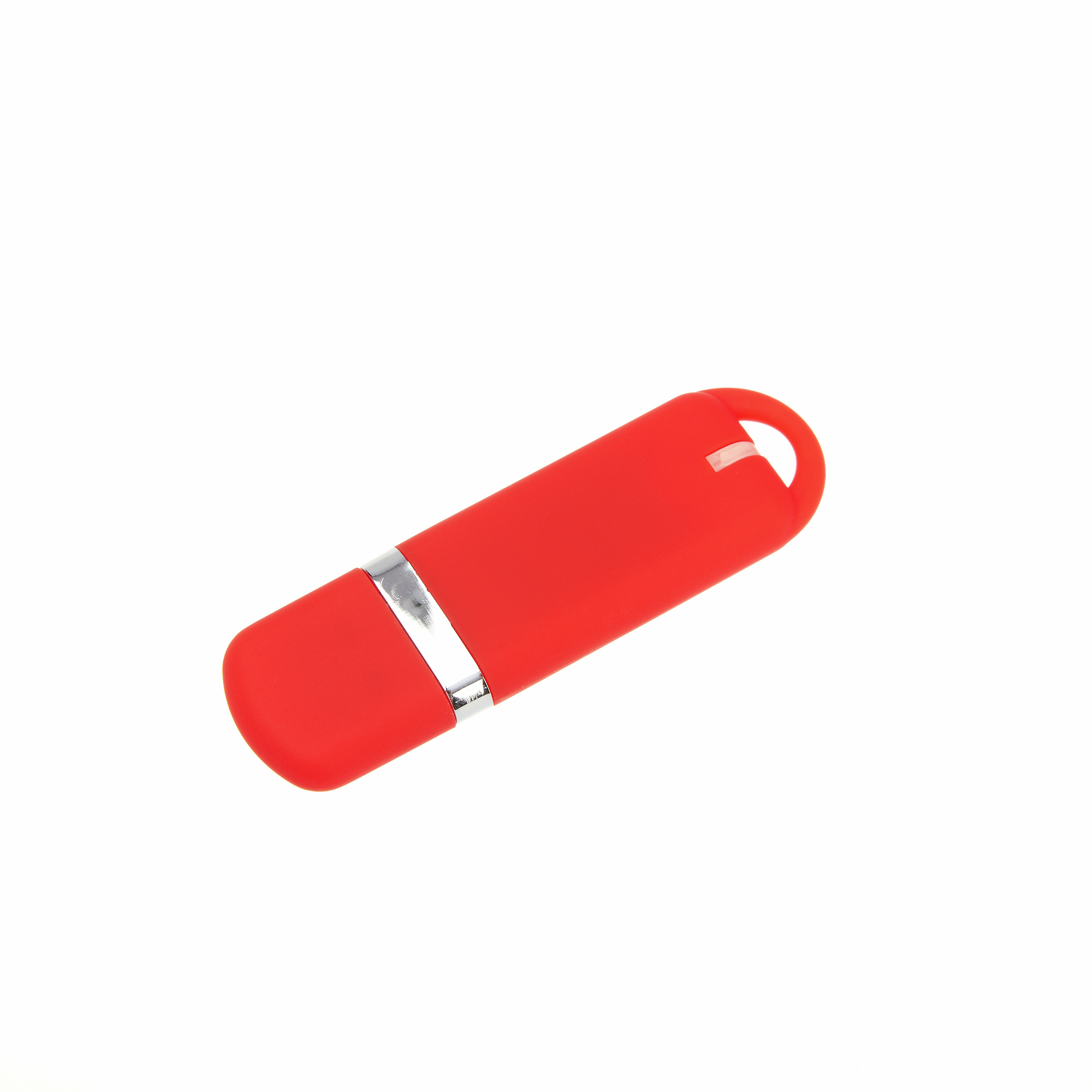 USB-флешка модель 187 Soft Touch, (USB 2.0),объем памяти 4 GB, цвет красный