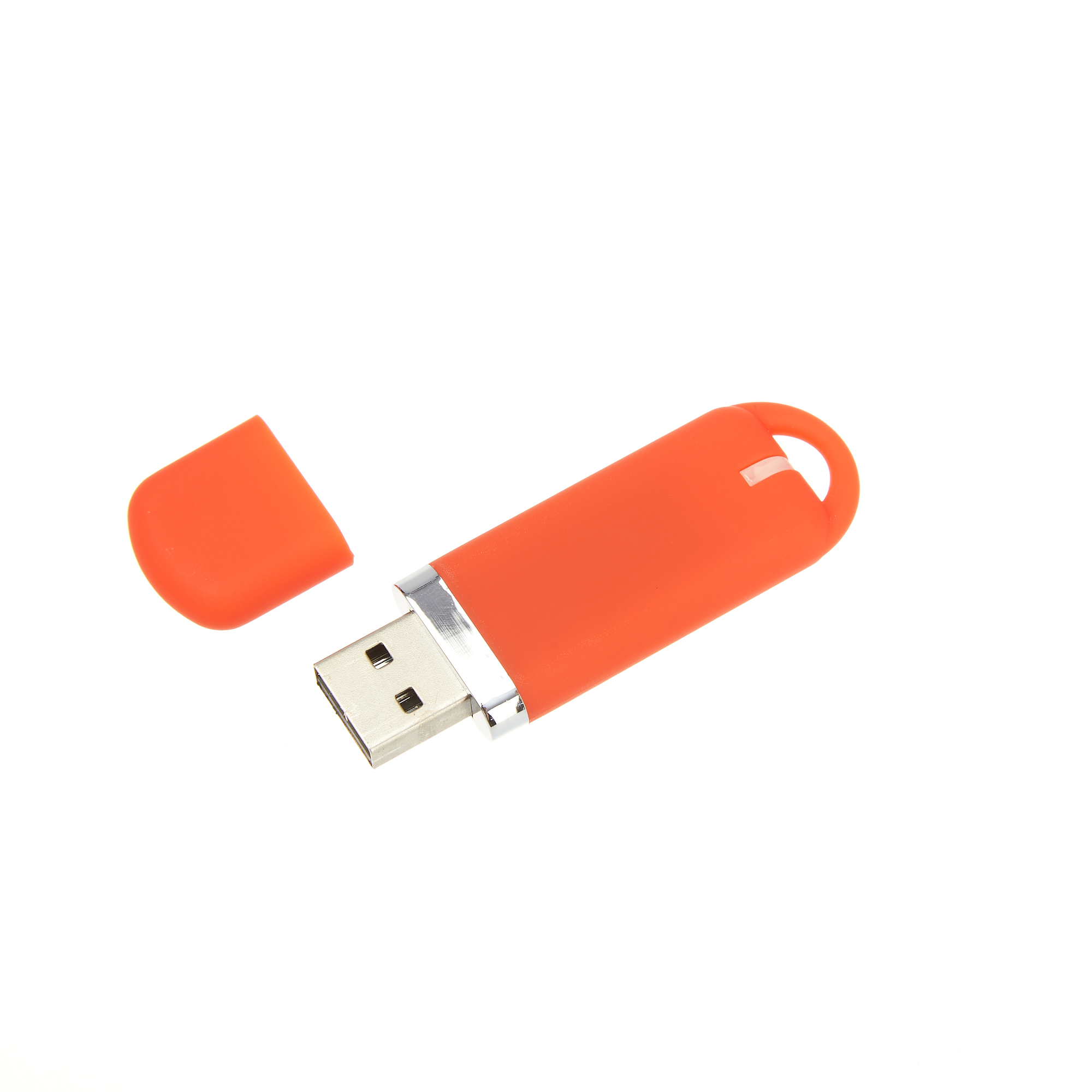 USB-флешка модель 187 Soft Touch, (USB 2.0), объем памяти 32 GB, цвет оранжевый