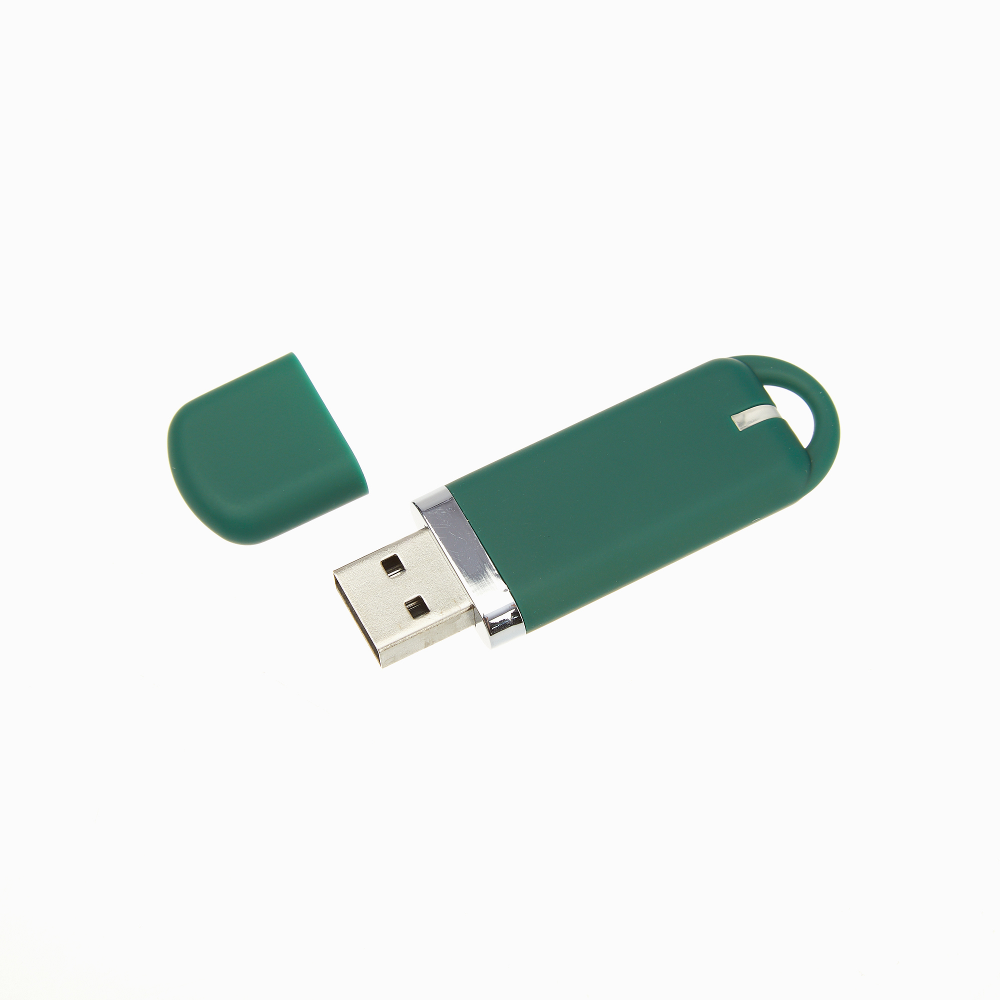 USB-флешка модель 187 Soft Touch, (USB 2.0), объем памяти 8 GB, цвет зеленый