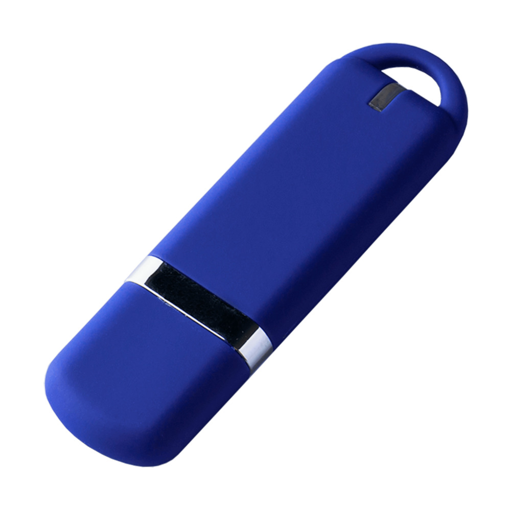 USB-флешка модель 187 Soft Touch, (USB 3.0), объем памяти 64 GB, цвет синий