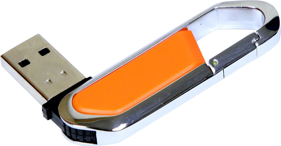 USB-флешка модель 317, (USB 2.0), объем памяти 512 MB, цвет оранжевый