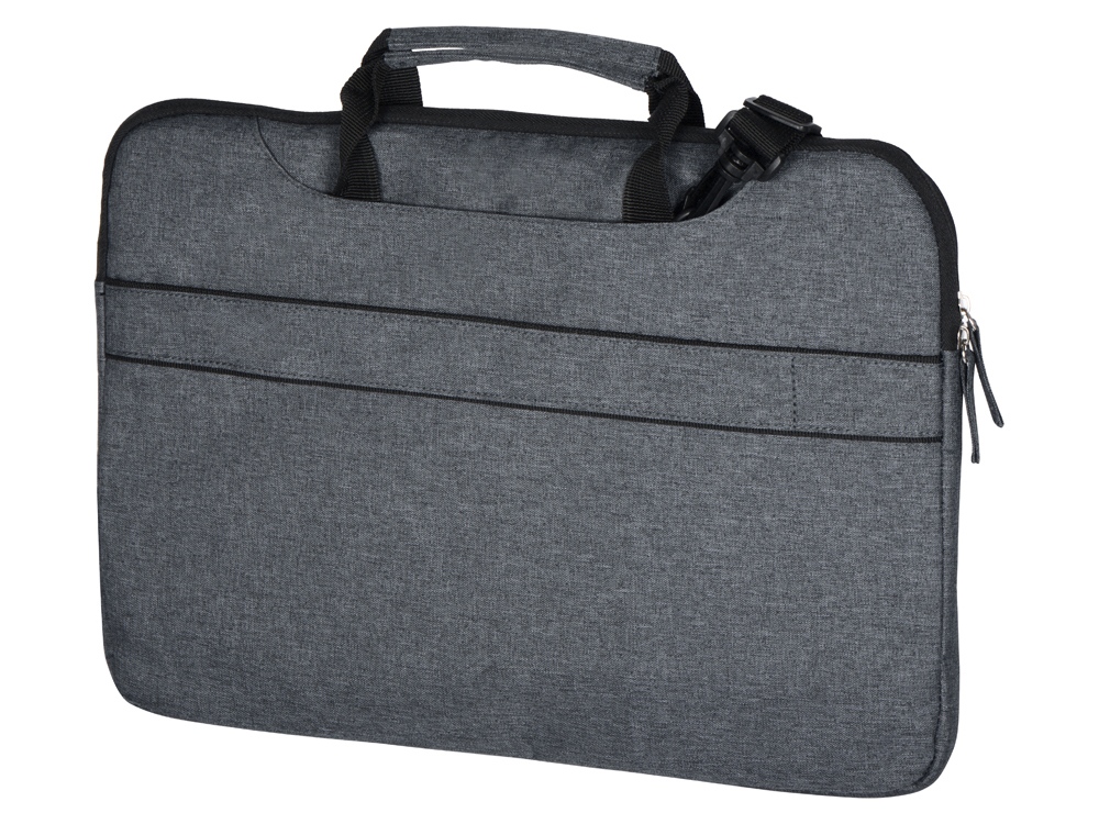 Сумка «Plush» c усиленной защитой ноутбука 15.6'' темно-серая